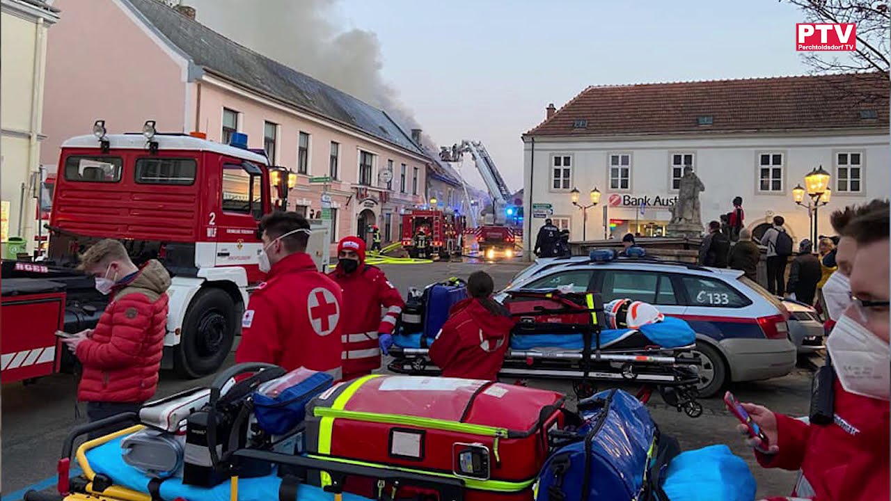 Großbrand in Perchtoldsdorf