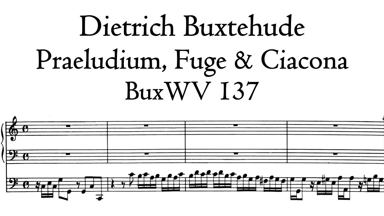 Buxtehude - Praeludium, Fuge & Ciacona in C-Dur, BuxWV 137 - Stertzing organ, Erfurt, Hauptwerk
