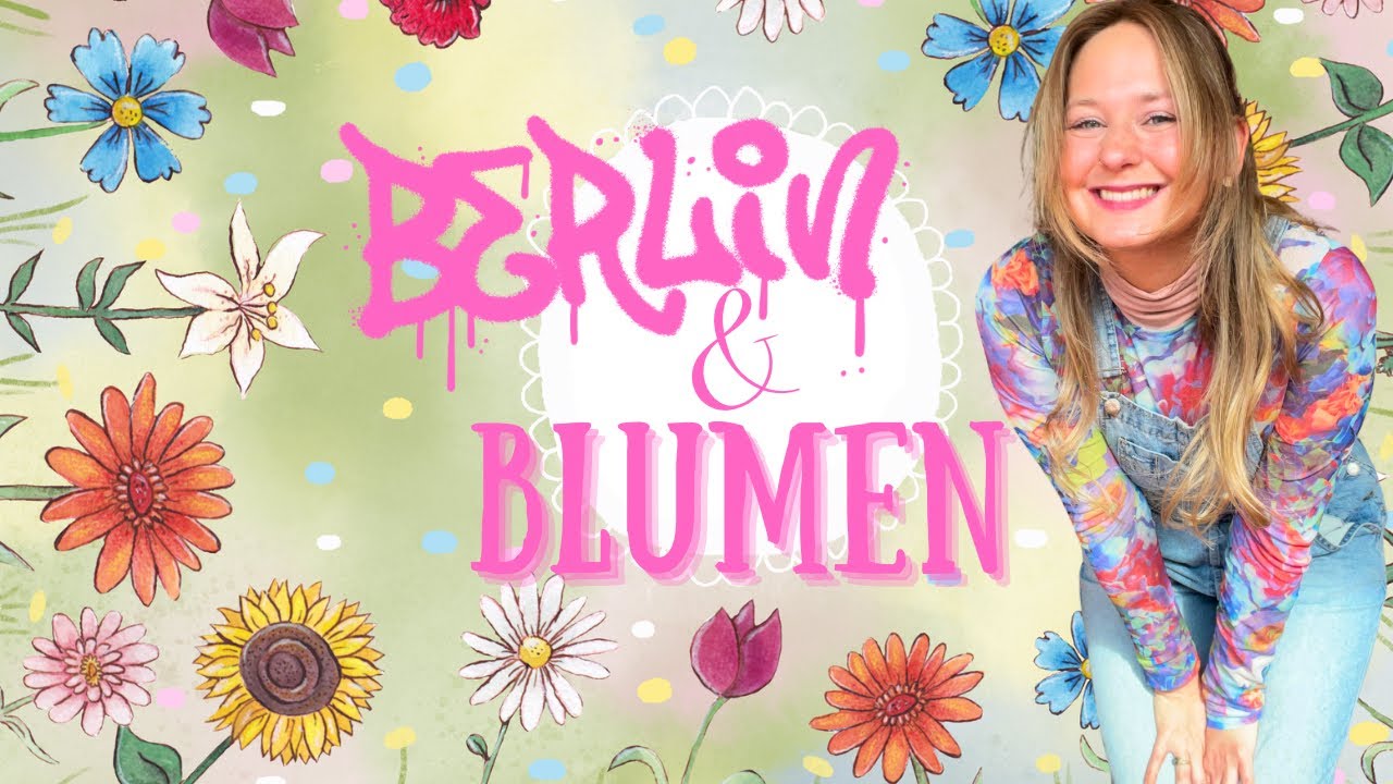 Berlin inspiriert mich – ich illustriere ein neues Blumenposter für meinen Shop | Art Vlog 🌸