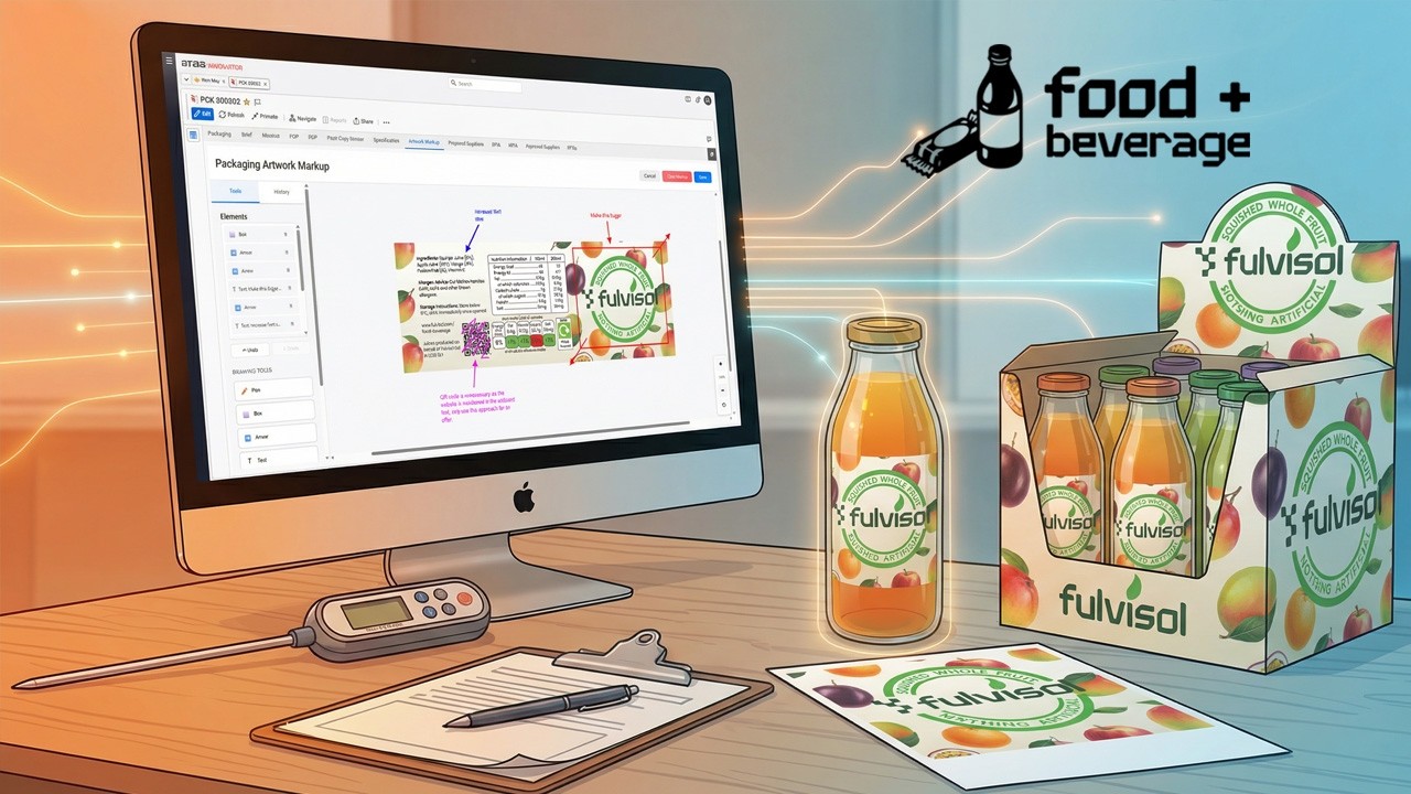 Integrated Packaging & Artwork Management for F&B: Fulvisol + Aras Innovator