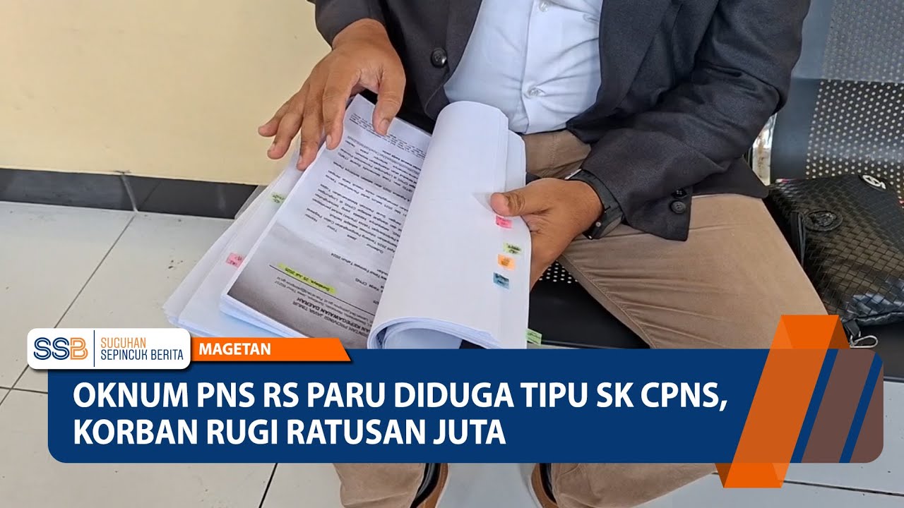 KOTA MADIUN - Oknum PNS RS Paru Diduga Tipu SK CPNS, Korban Rugi Ratusan Juta