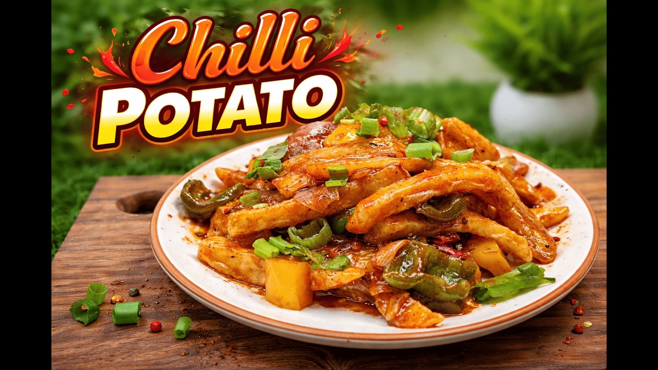 Crispy Chilli Potato (चिल्ली आलू) Recipe | Restaurant Style Chilli Potato | Indo-Chinese Starter 🔥🥔