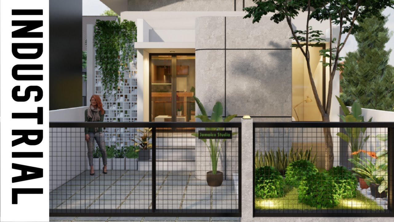 Japanese Industrial Style! Modern Small House 7x10 meters - 3 bedrooms