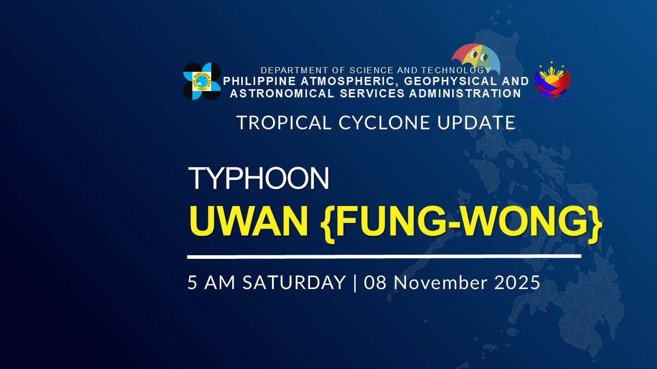 Press Briefing : Typhoon UWAN {FUNG-WONG} at 5 AM | November 08, 2025 - Saturday