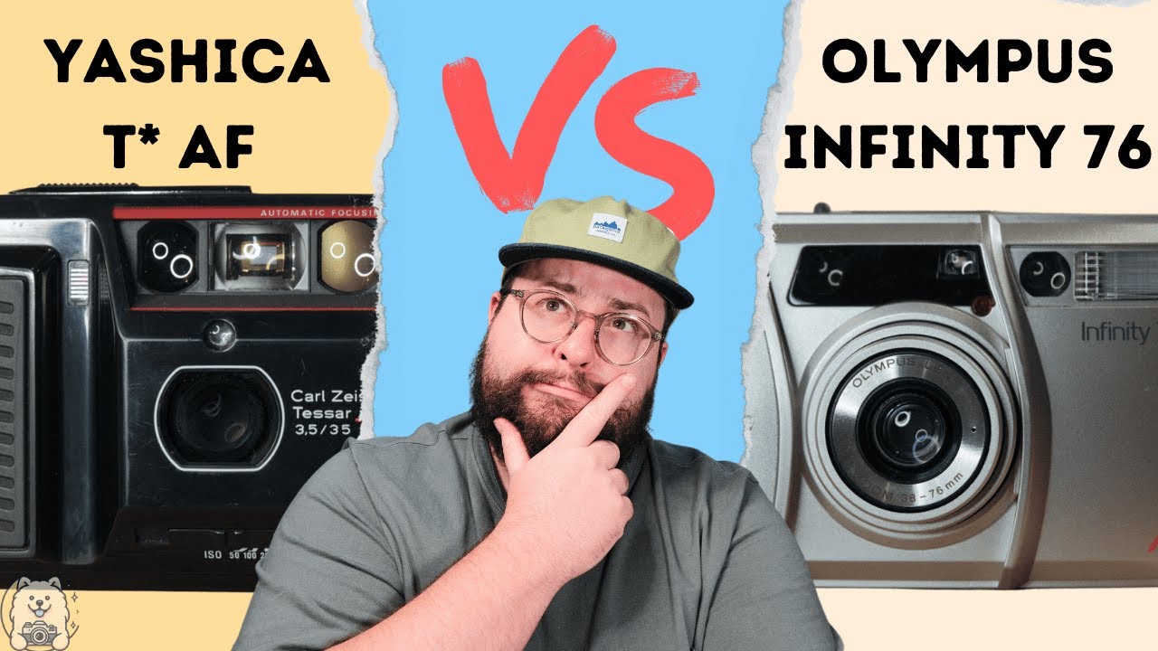 Yashica T* AF vs Olympus 76 | Film Photography in Newport Beach | MoonVlog