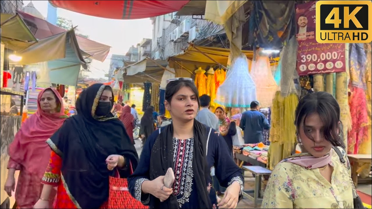 Exploring Lahore’s Kashmiri Gate to Delhi Gate in 4K | Lahore’s Walking Tour of Crowded Streets