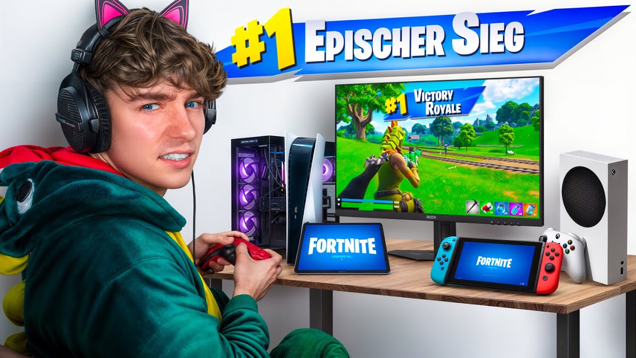 Auf JEDER KONSOLE GEWINNEN in FORTNITE! 🏆🔥