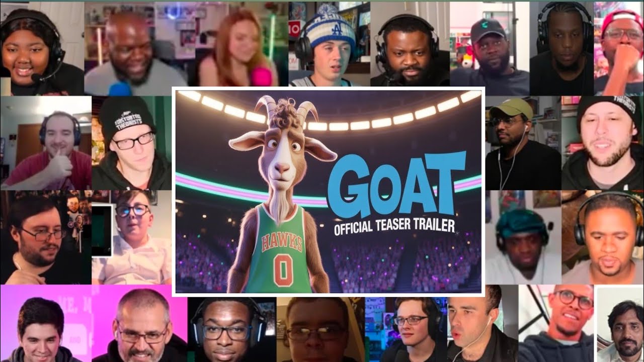 GOAT New Trailer Reaction Mashup Mashcine.Reacts 