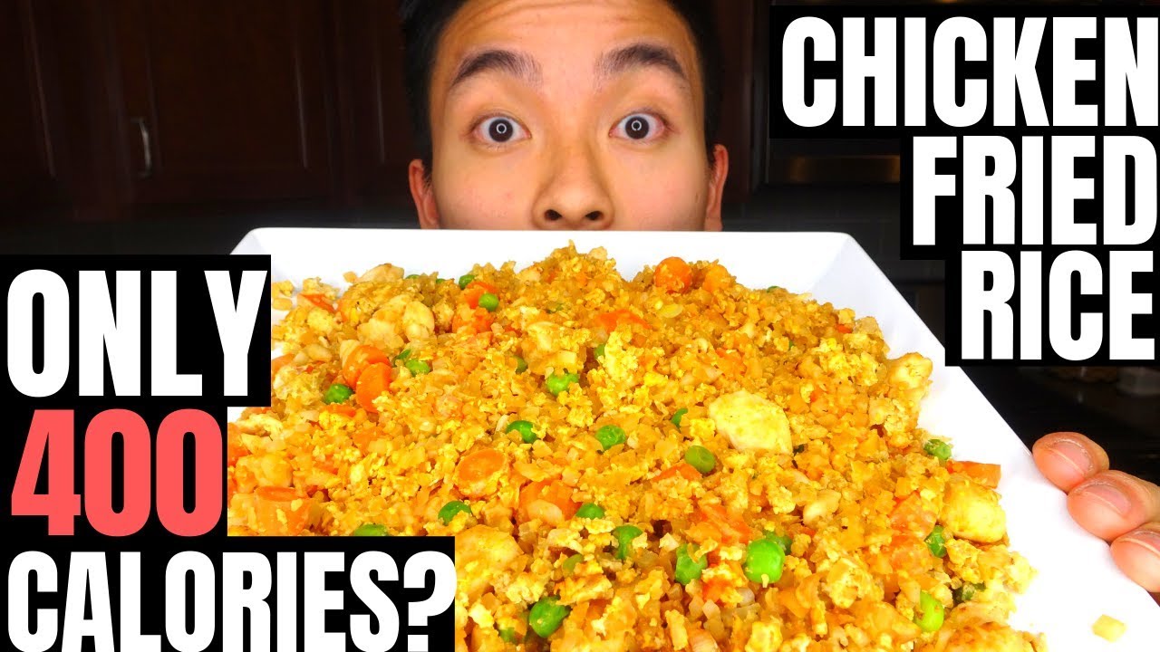 HEALTHY LOW CARB CHICKEN FRIED RICE RECIPE | High Protein!