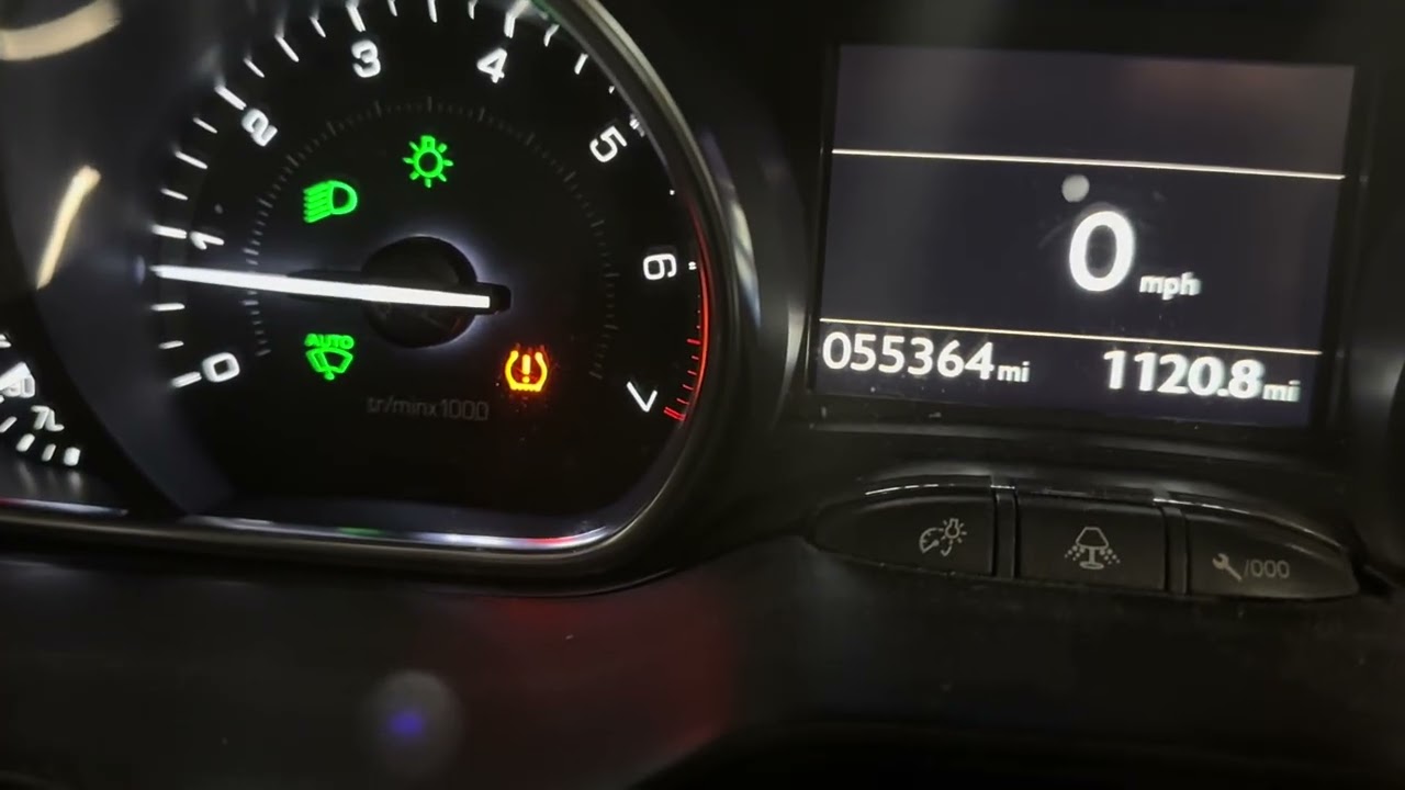 Peugeot 2008 TPMS Reset 2014
