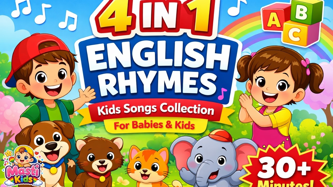 baby Nursery Rhymes for Kids | 4 Popular Rhymes in One Video