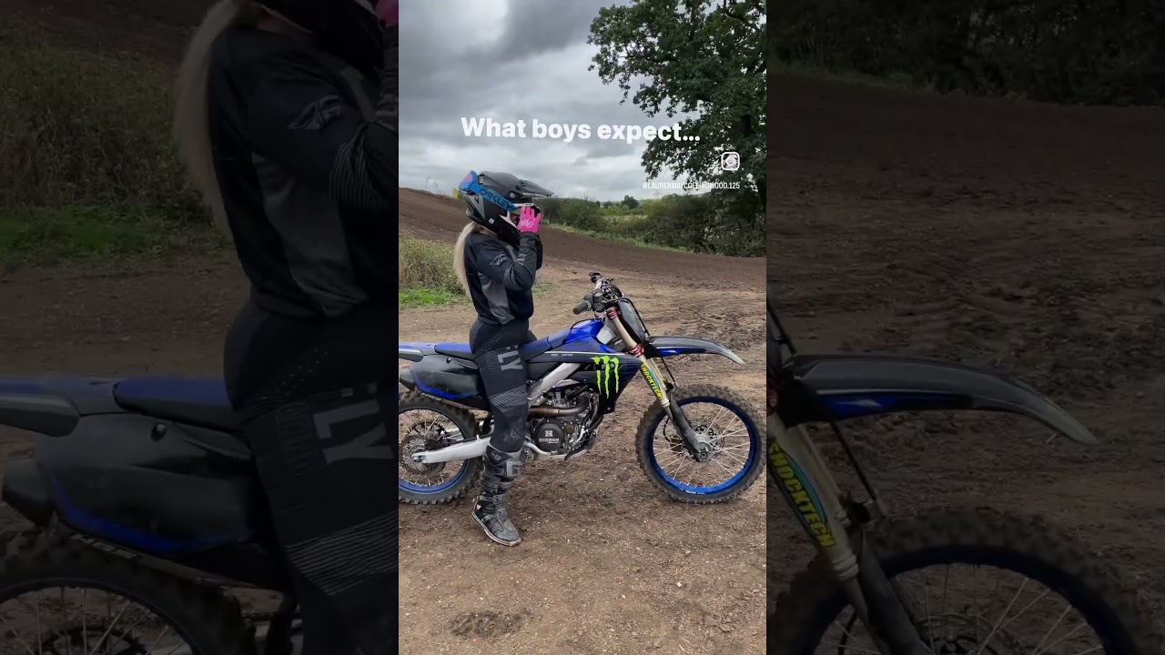 CAN GIRLS RIDE MOTOCROSS BIKES? #motocross #motogirl