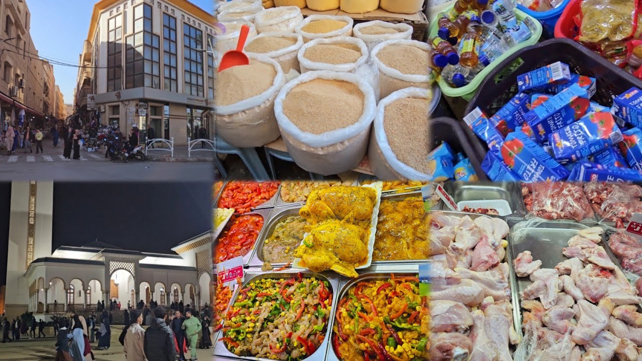 جولة في سوق اولد ميمون🛍 معرض 🌙المواد الغذائية💗 كولش ب 5dh 😱ومشيت صليت التراويح مسجد الناظور🤲🏼🤷‍♀️