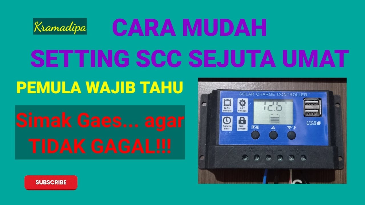 Cara Setting SCC PWM Sejuta umat Dengan mudah @Kramadipa Channel