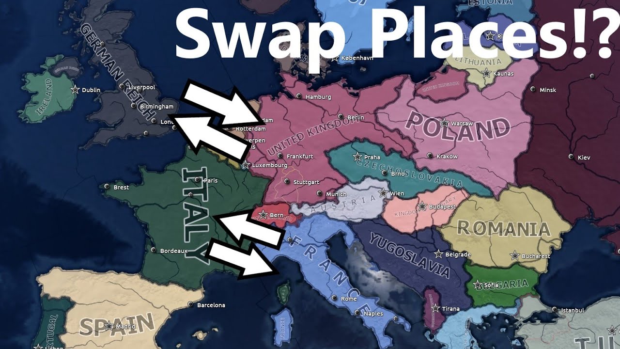 What If Allied And Axis Swapped Places?! Hoi4 timelapse