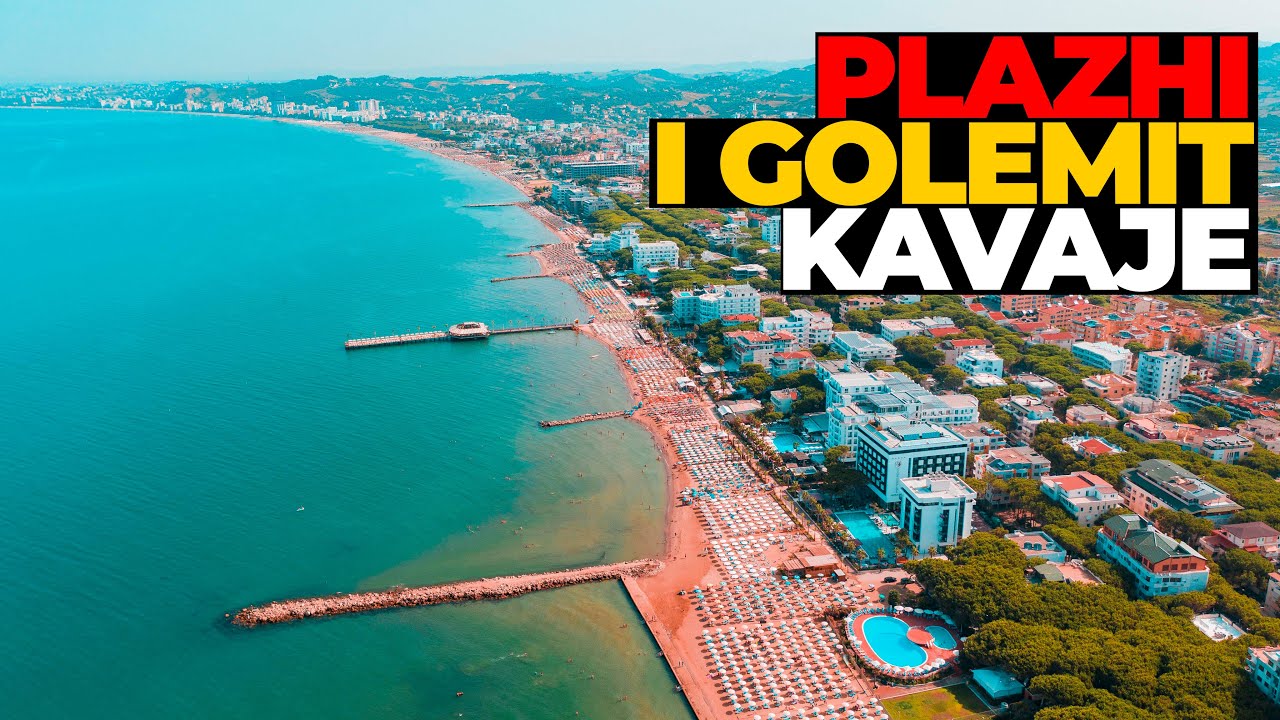 GOLEM, PLAZHI - GOLEMI BEACH | 4K DRONE VIDEO, KAVAJE ALBANIA 2021