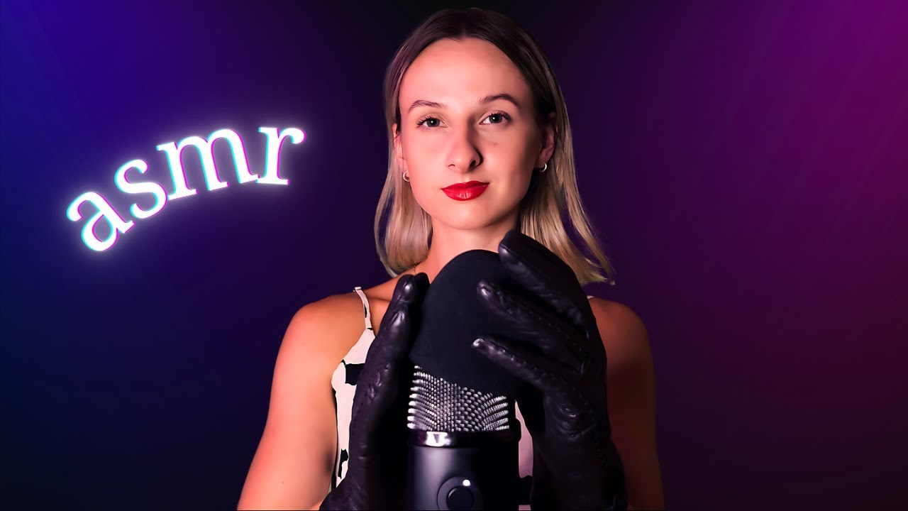 ASMR | Mic Pumping with Leather Gloves 💖