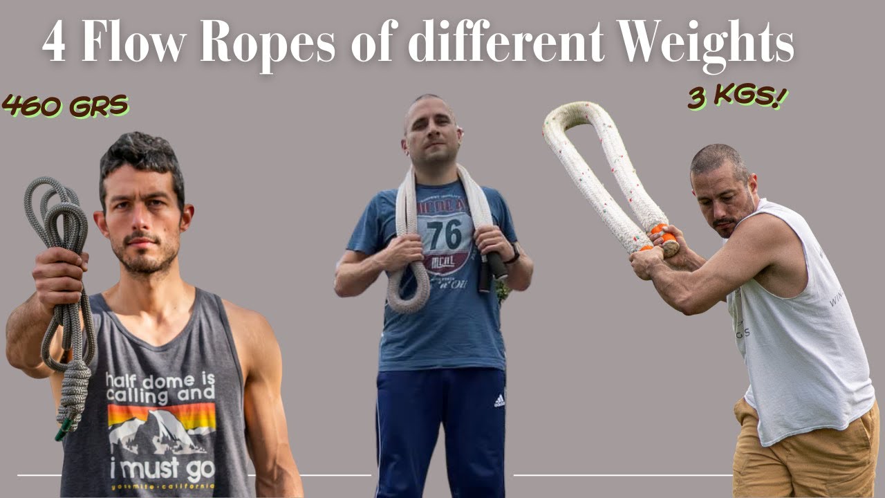 I test and show you 4 Flow Ropes of different weights from Winding Ropes.