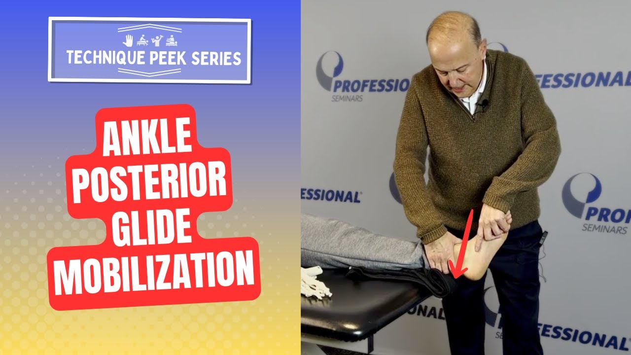 How to improve ankle dorsiflexion with posterior glide of the Talus |  Technique Peek Series