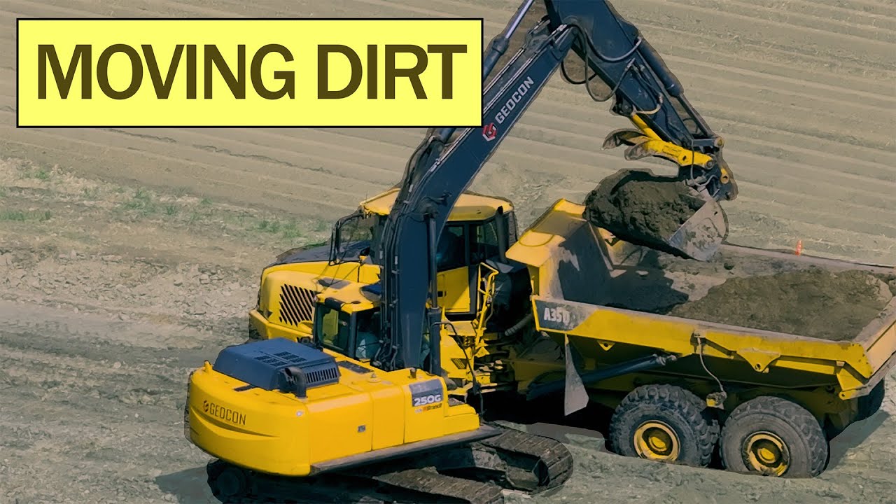 Moving Dirt in 4k: Excavator to Dump Truck to Massive Pile! | Diggers on Duty
