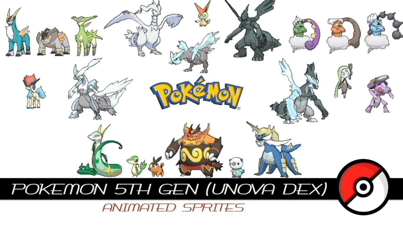 Pokemon 5th Gen (Animated Sprites)