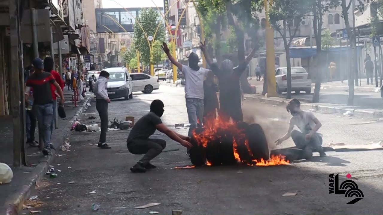 مواجهات بين شبان فلسطينيين وقوات الاحتلال الإسرائيلي  في منطقة باب الزاوية وسط الخليل