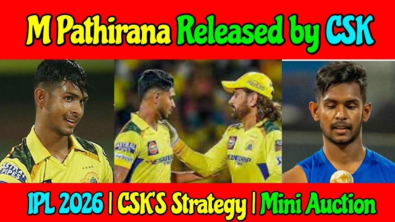 M Pathirana Released / Retained for IPL 2026? CSK Mini Auction Strategy