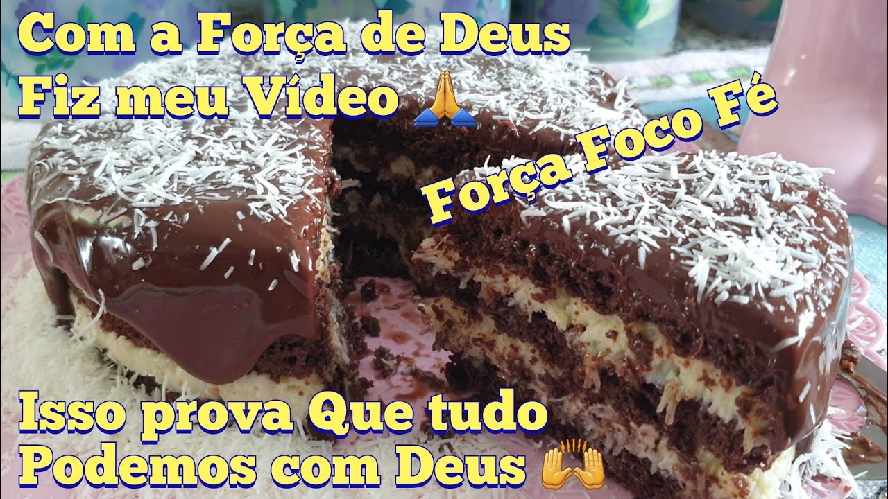 HOJE COM A FORÇA DE DEUS🙌 CONSEGUI GRAVAR PRA VCS BOLO PRESTÍGIO QUE OS CLIENTES AMAM #POSITIVIDADE🙏