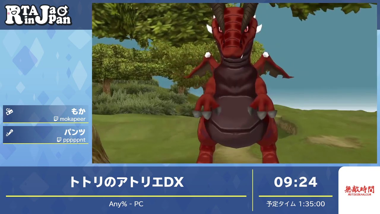 RTA in Japan Online 2020: トトリのアトリエDX