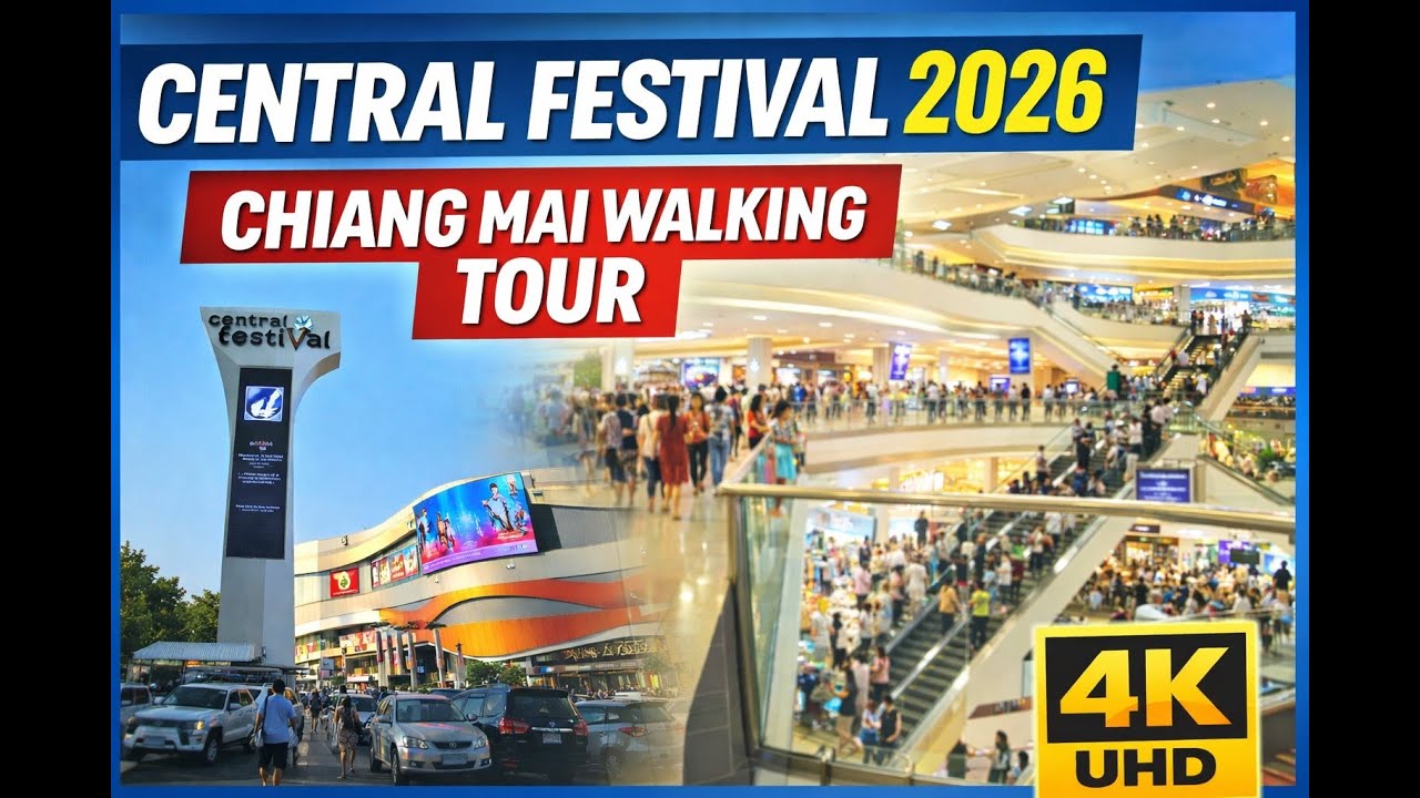 Central Festival Chiang Mai 2026 Walking Tour | Shops, Food Court & Lifestyle Mall 🇹🇭