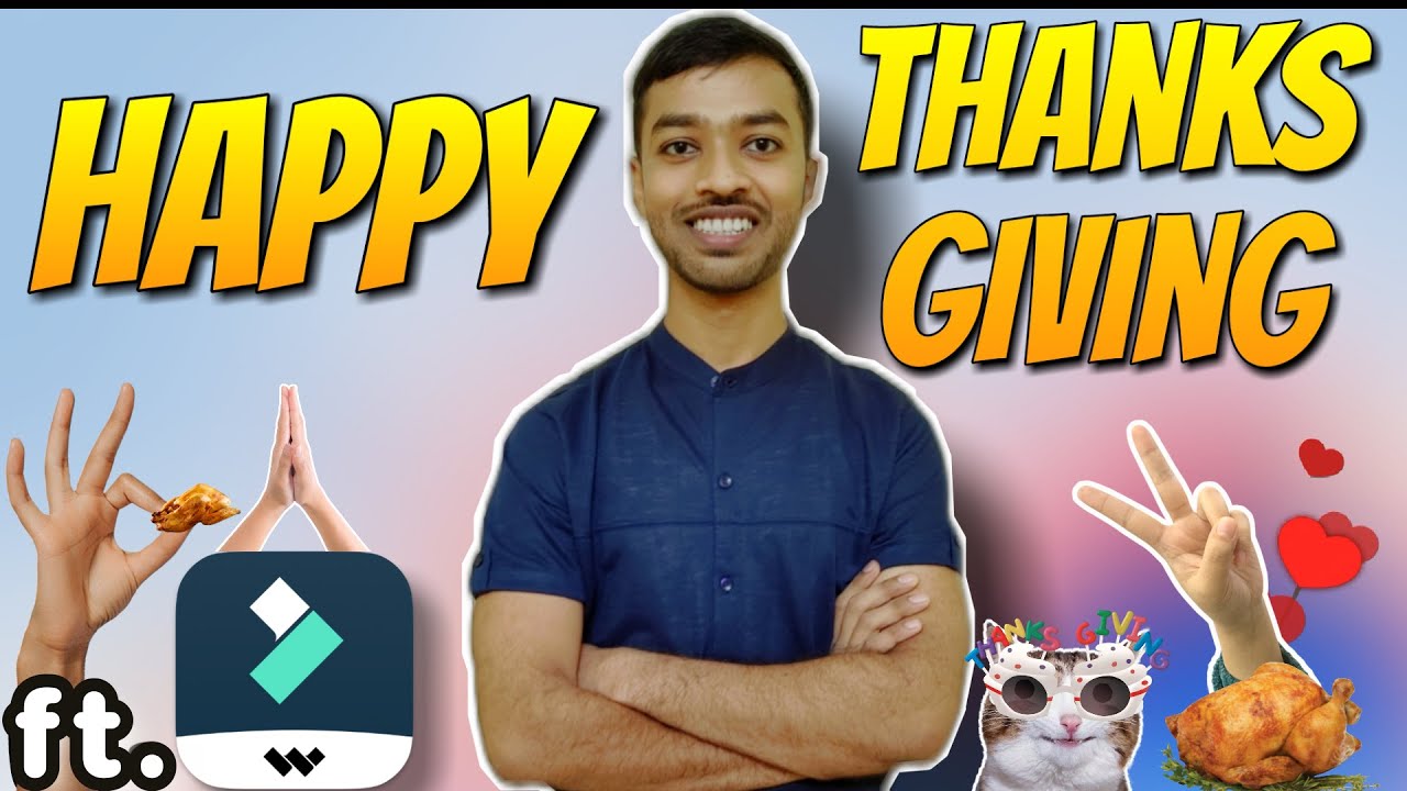 Filmora thanksgiving tutorial | thanks giving 2021 filmora X free resource pack template ft.TGI