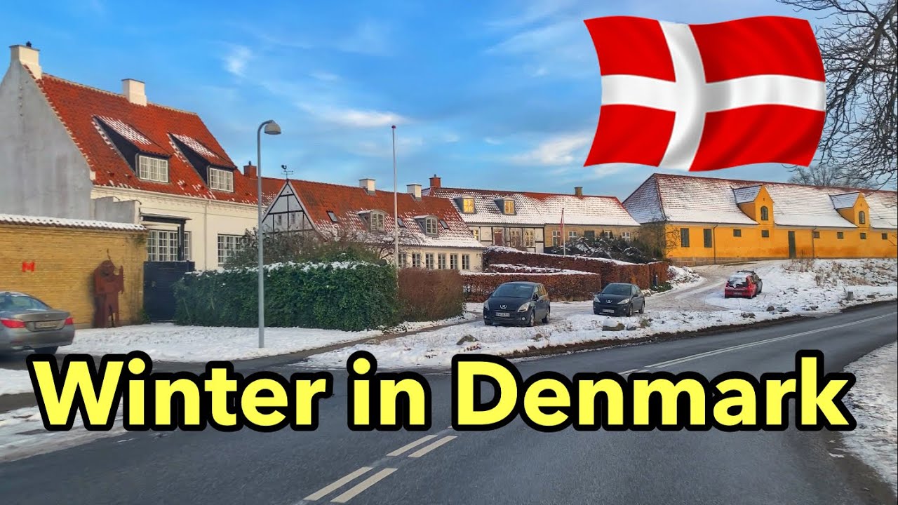 Winter 🥶 in Denmark ❄️ - Denmark || 2022 - Driving In Denmark || 4k UHD 60fps