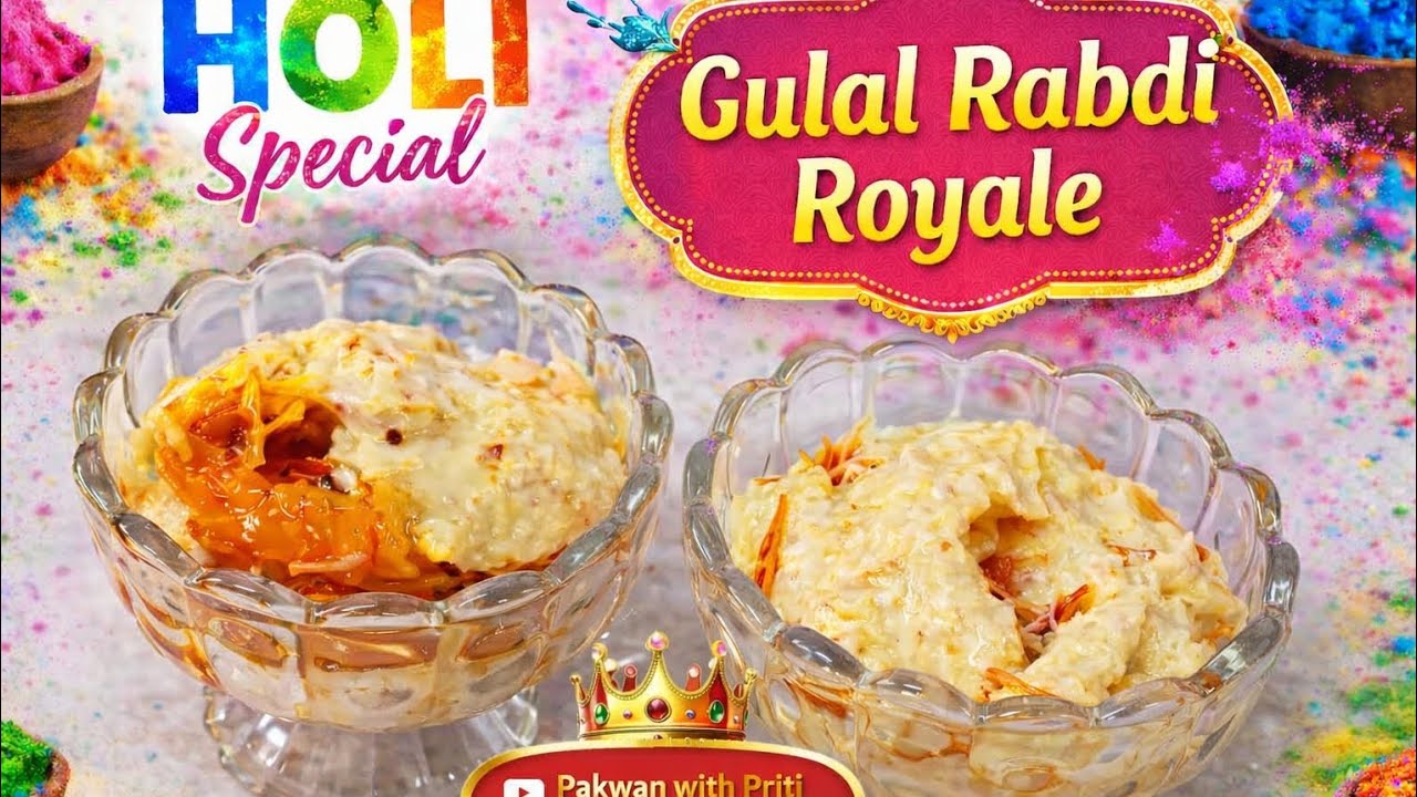 🔥 Gulal Rabdi Royale |Holi Special Shahi Seviyan Dessert |Itni Creamy Mithai Ki Sab Puchenge Recipe