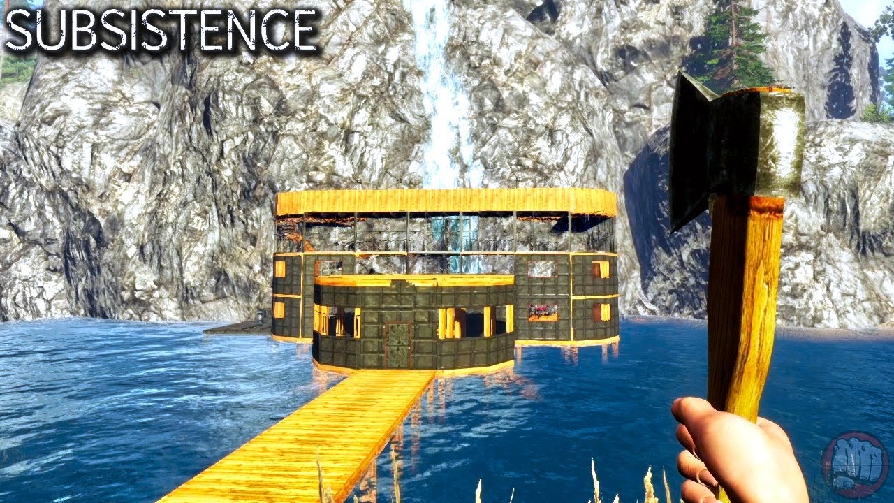 Waterfall Wilderness Survival | Subsistence Gameplay