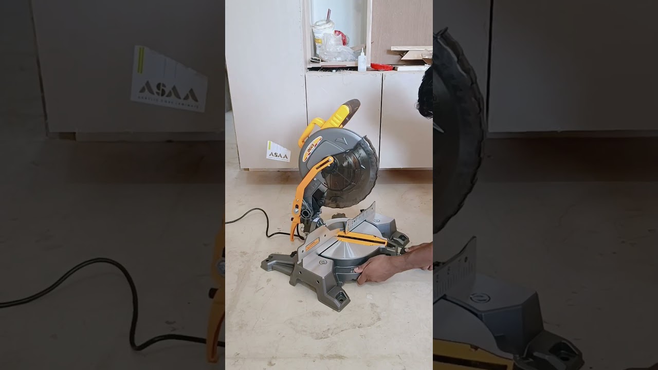 unboxing incco mitre saw 1800w Profile door cutting 45 degree cutting best incco company mitre saw