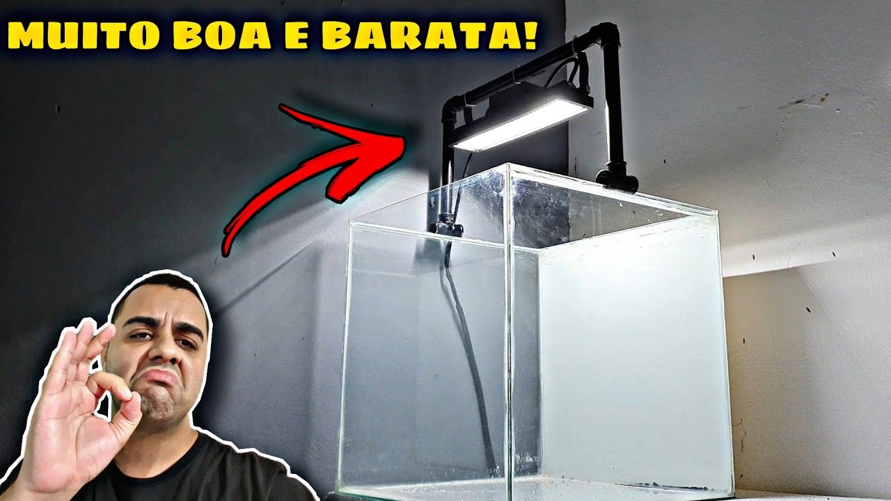 A MELHOR LUMINÁRIA CASEIRA COM REFLETOR DE LED E CANO PVC QUE JÁ FIZ!