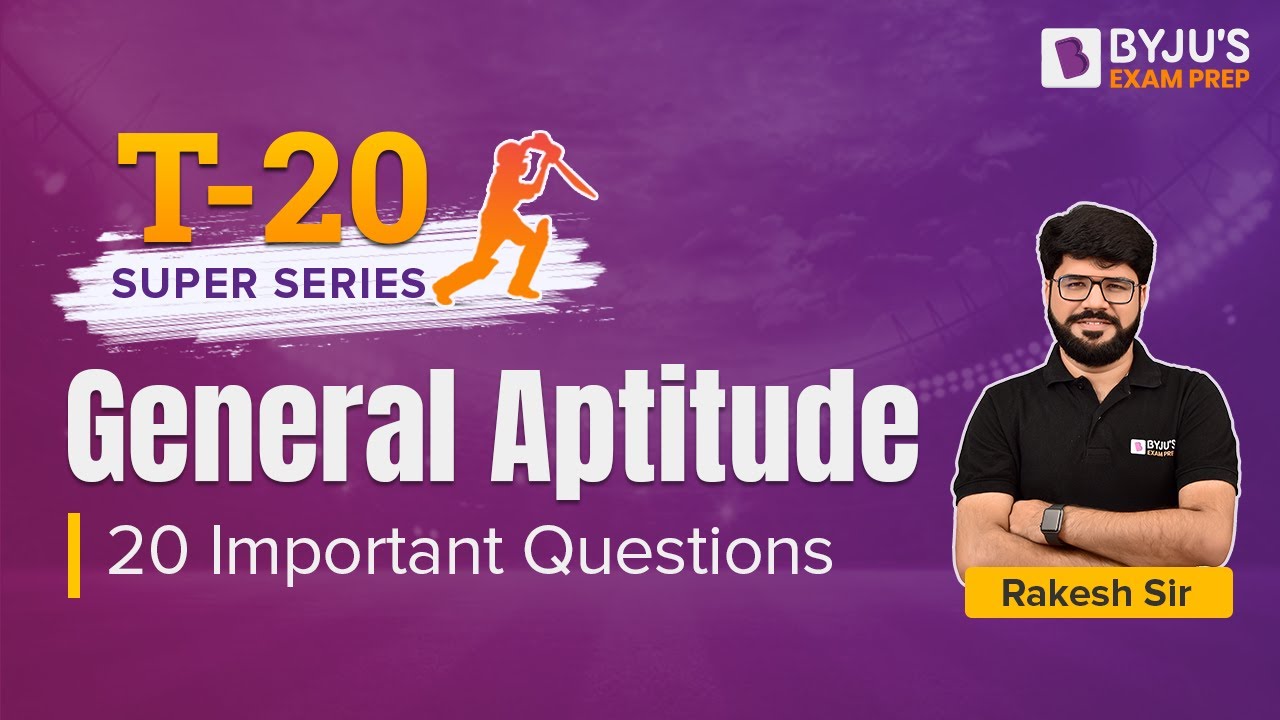 General Aptitude for GATE | General Aptitude 20 Questions and Answers | Menti Quiz | BYJU'S GATE