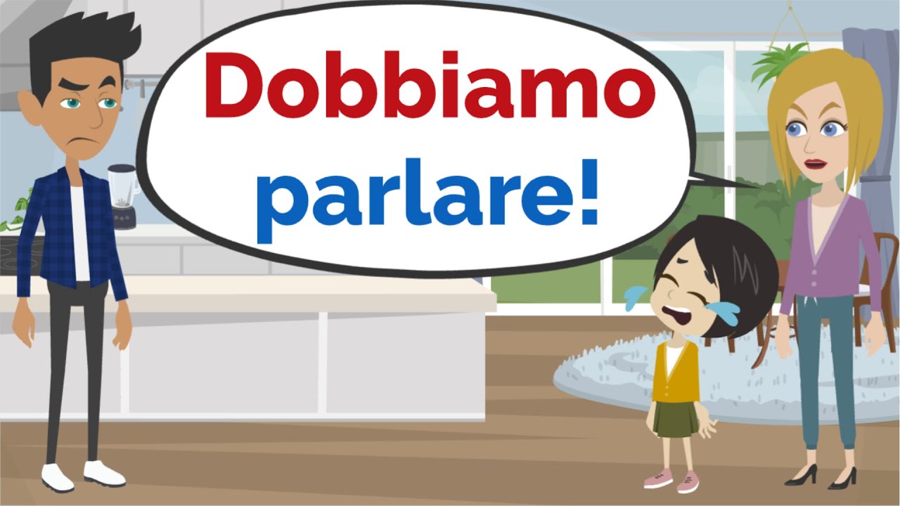 I Genitori di Lisa litigano! Conversation in Italian (Dialogo Famiglia) - ENG SUB