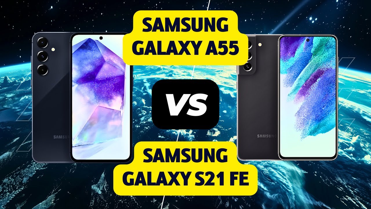 “📱 Samsung Galaxy A55 vs. Samsung Galaxy S21 FE:GAMA MEDIA VS. GAMA ALTA VIEJO 🤔🔥