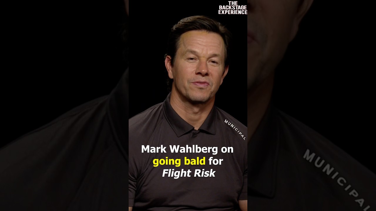 Mark Wahlberg on going bald for role in Flight Risk #markwahlberg #flightrisk #melgibson #interview
