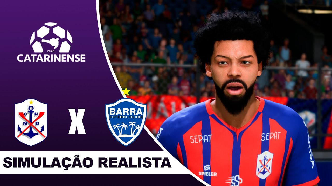 MARCÍLIO DIAS X BARRA-SC | Campeonato Catarinense 2026 | Simulação Realista