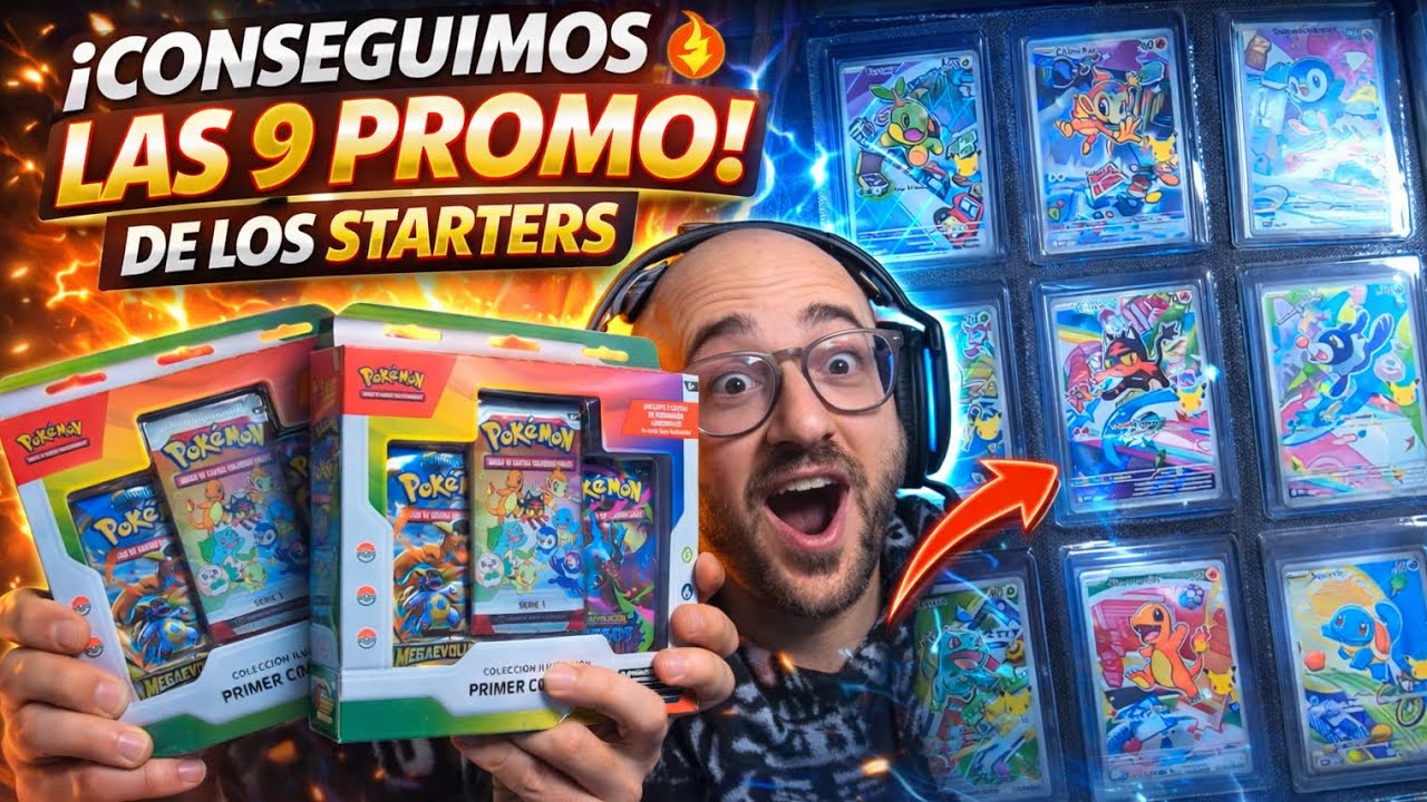 ¡LAS 9 PROMO DE LOS STARTERS! Apertura de Primer Compañero | Pokémon TCG