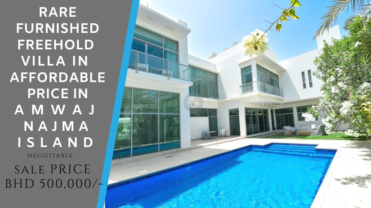 Custom Designed 4 Bed Spacious Furnished Villa , Amwaj Island Bahrain