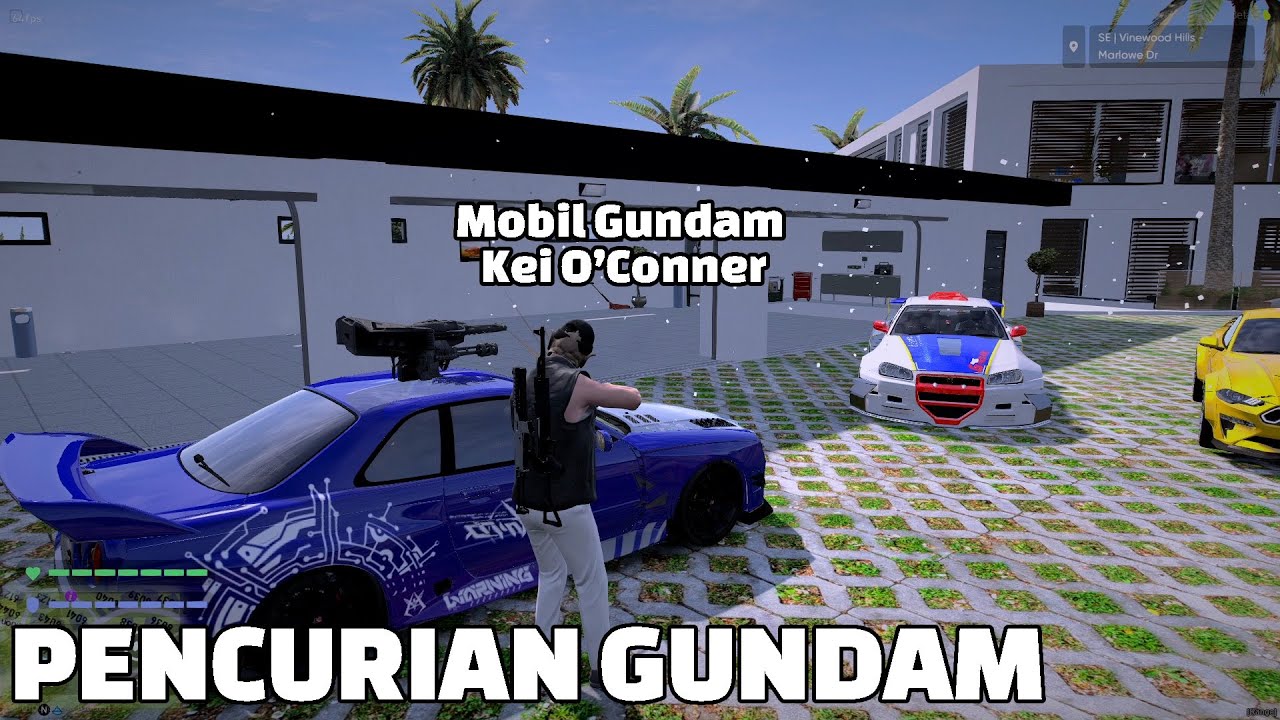 PERCOBAAN MENCURI MOBIL GUNDAM KEI O'CONNER | GTA V ROLEPLAY