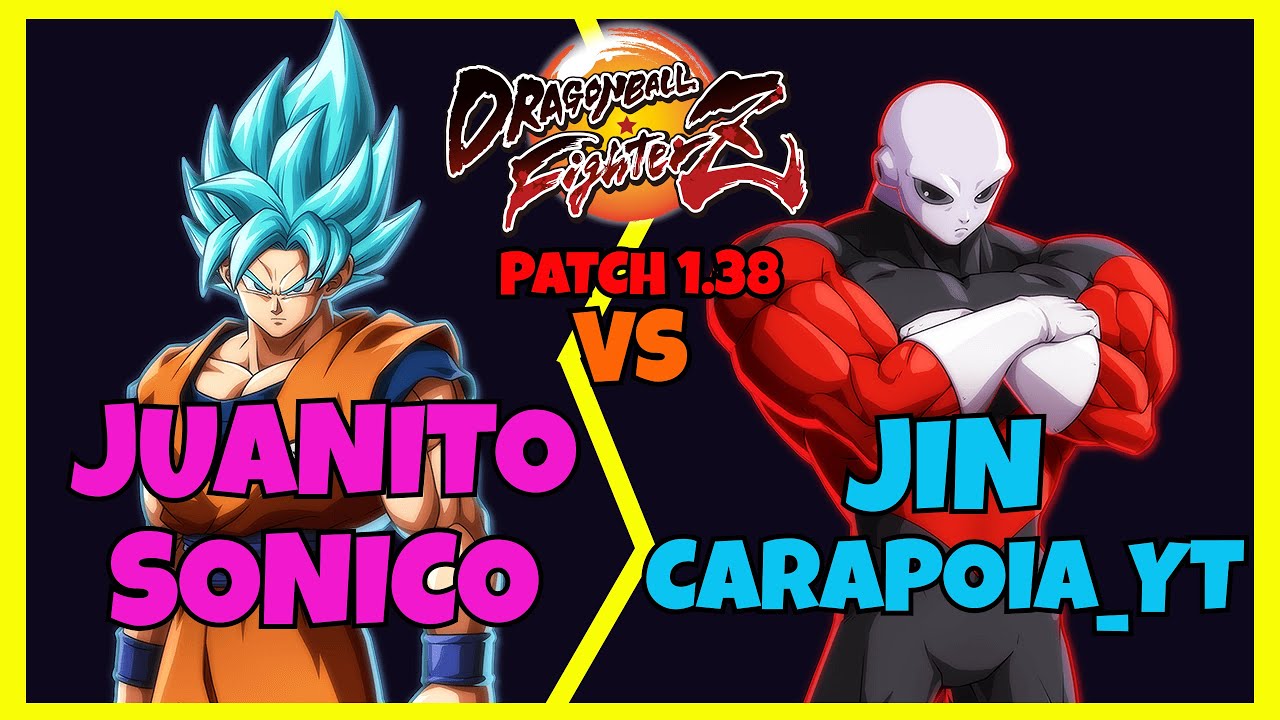 DBFZ - JUANITOSONICO vs JINCARAPOIA_YT gameplays (Blue Goku, GT Goku, Trunks vs Jiren, A17, Janemba)
