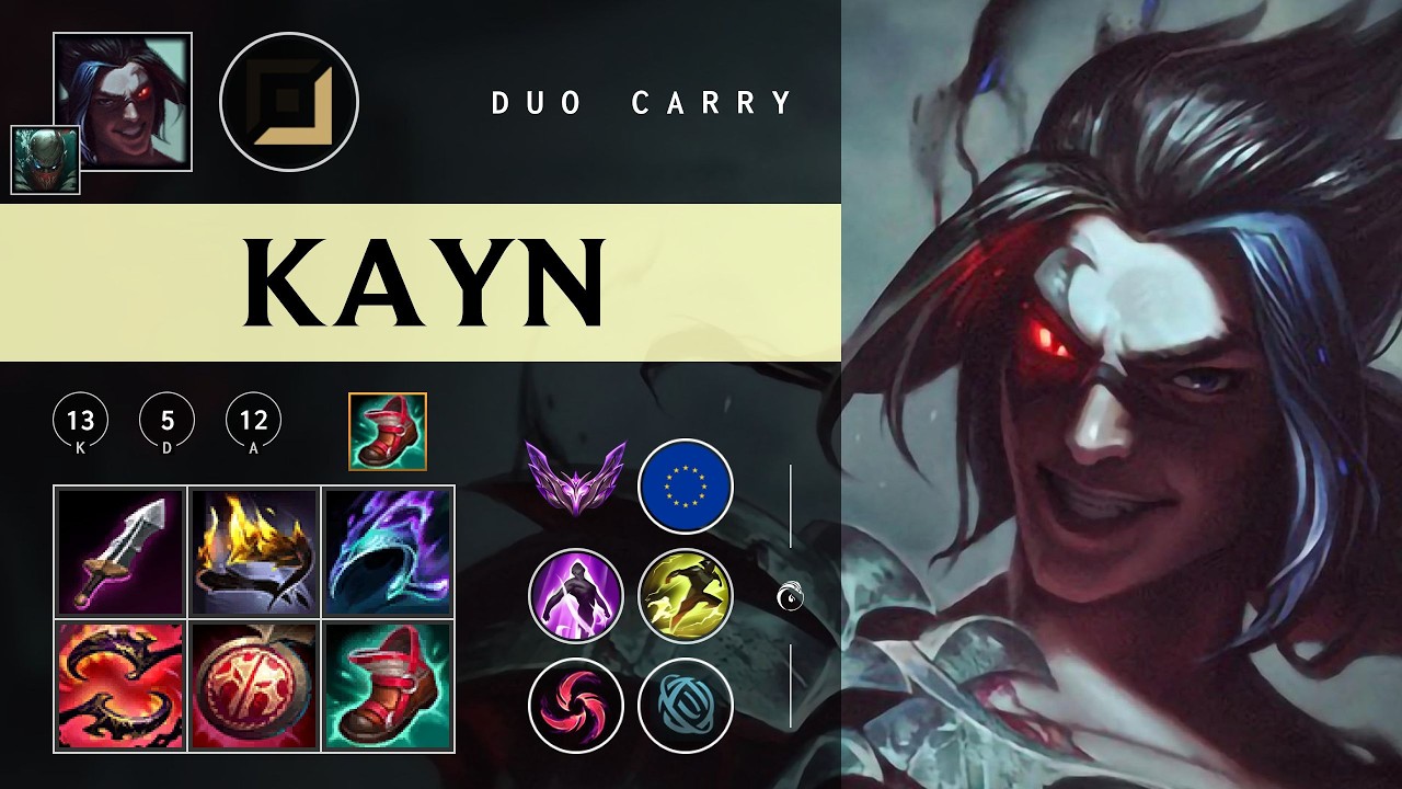 Kayn ADC vs Ezreal - EUW Master Patch 26.05