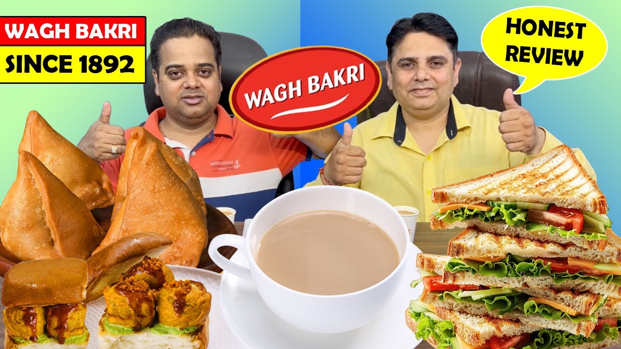 Wagh Bakri Tea Lounge Food Review ! tea cafe in delhi ! viral vada pav ! Delhi Street Food