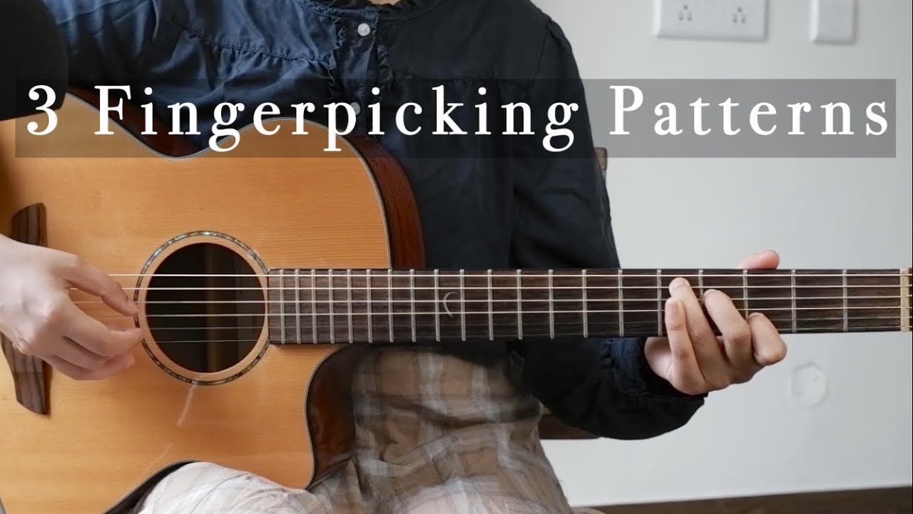 3 Simple Fingerpicking Patterns For Beginners - Guitar Lesson