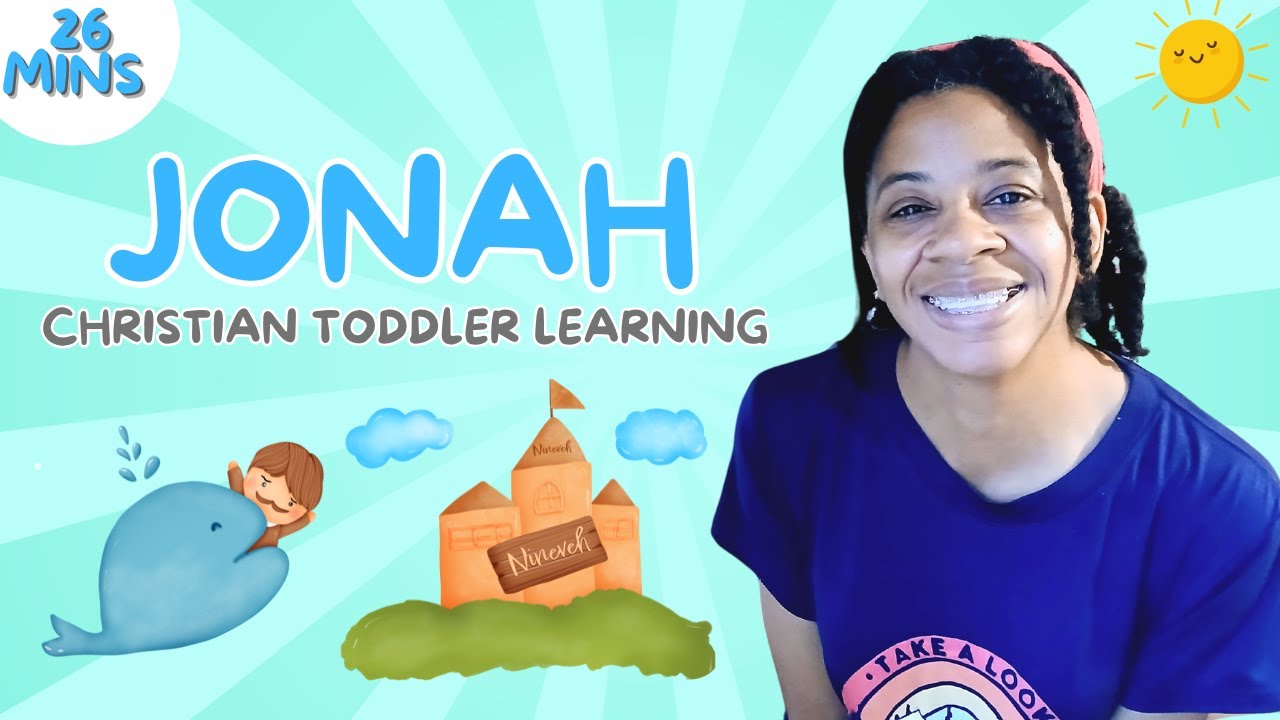 Christian Toddler Learning:  Bible Story, Learn Counting, Opposites & More | Jonah And The Big Fish