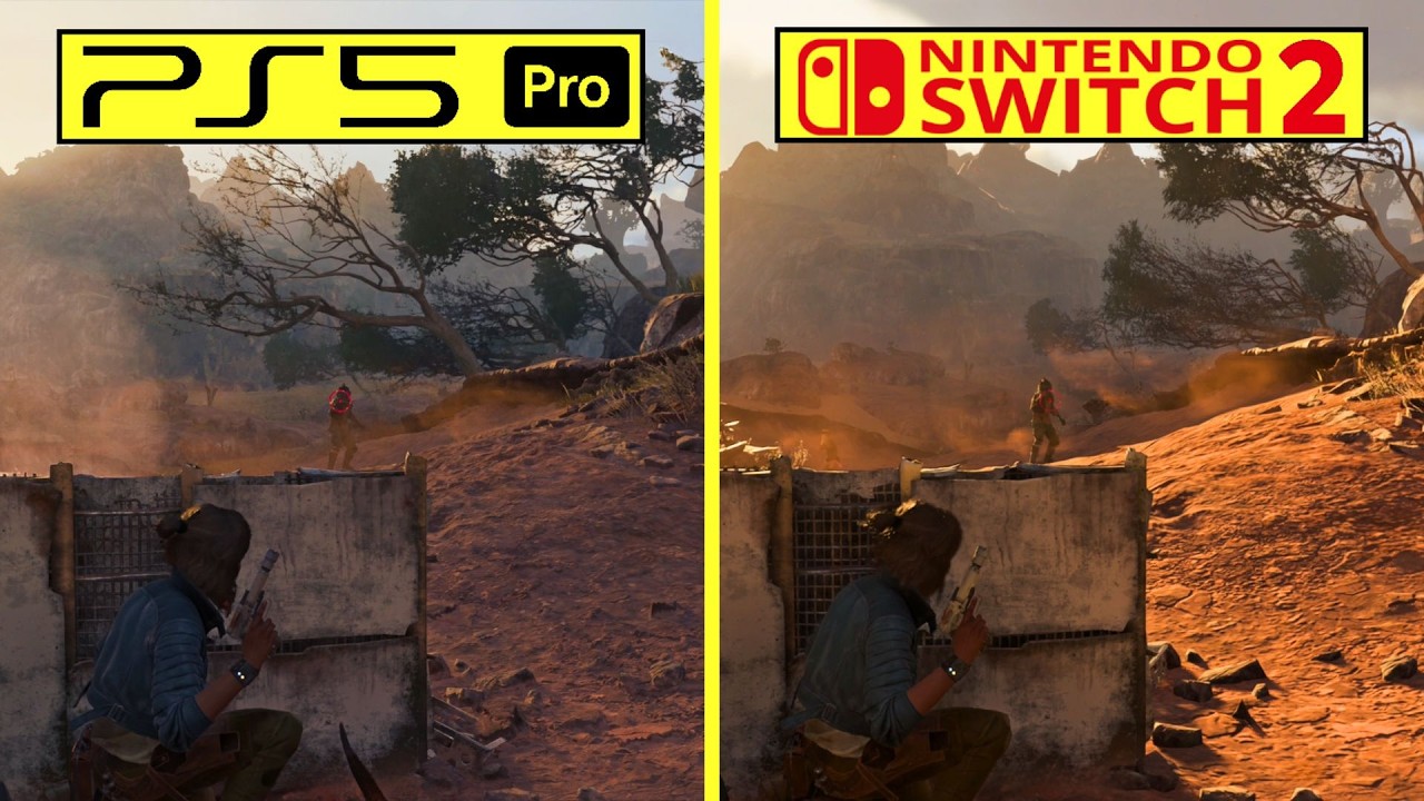 Star Wars Outlaws Switch 2 vs PS5 Pro Graphics Comparison